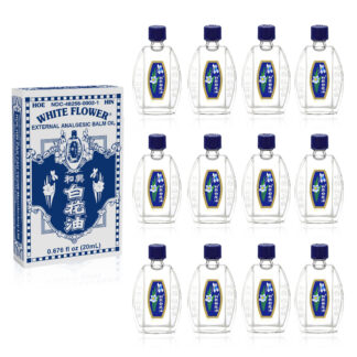 HoeHin White Flower Analgesic Oil<br>#1 20ml/0.676floz 12each <br> 和興白花油#1 20ml/0.676floz 12支裝
