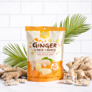 Prince of Peace Ginger Chews Hard Candy 4oz (10-Pack)<br>太子牌流心姜糖 4oz 10袋装
