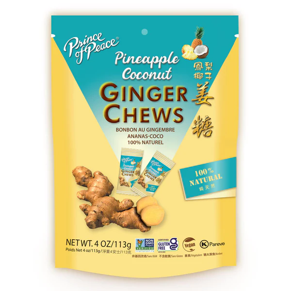 Prince of Peace Ginger Chews 4 oz (12-pack)<br>太子牌姜糖 4 oz装 12包