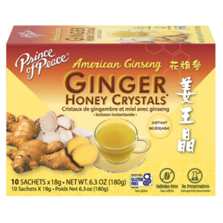 Prince of Peace Ginger Honey Crystals 18g x 10 Sachets (Box, CTN/36)<br>太子牌姜王晶18g×10小袋/盒（36盒/箱）