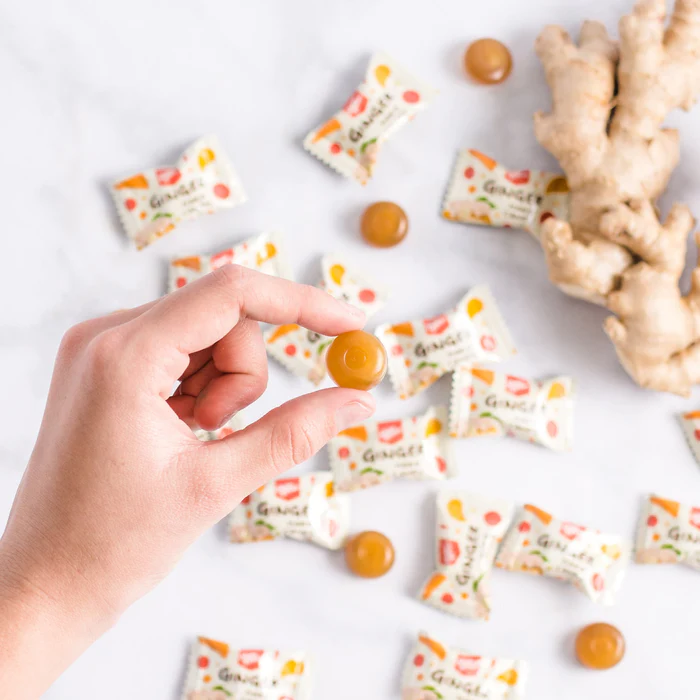 Prince of Peace Ginger Chews Hard Candy 4oz (10-Pack)<br>太子牌流心姜糖 4oz 10袋装 - Image 2