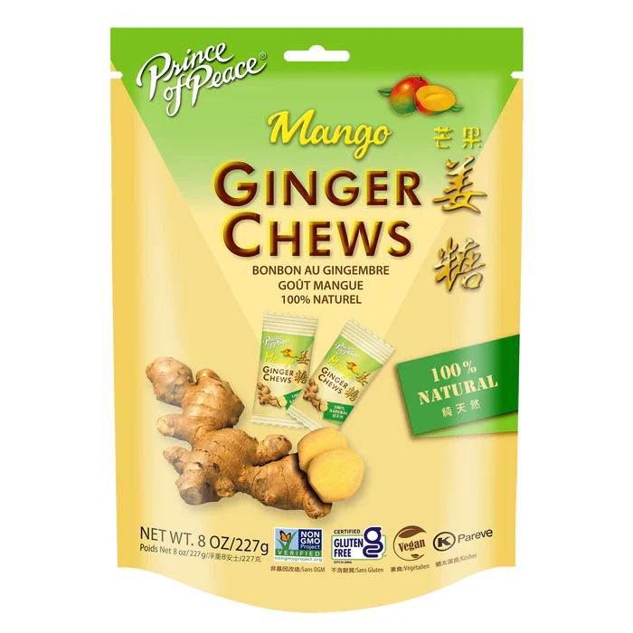 Prince of Peace Ginger Chews 8oz (8-pack)<br>太子牌姜糖 8安士 8袋装 - Image 3