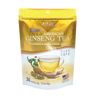 Prince of Peace Wild American Ginseng Instant Tea, 30 sachets (12-Pack)<br>太子牌野山花旗參速溶茶, 30小包, 12盒装