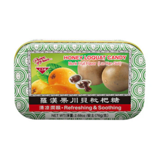 Prince of Peace Honey Loquat Candy Monk Fruit Flavor 76g (12-pack)<br>太子牌罗汉果川貝枇杷糖, 每盒76克, 12件装