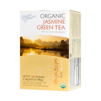 Prince of Peace Organic Jasmine Green Tea, 100 tea bags(6-Pack)<br>太子牌有机茉莉花茶, 100茶包/盒, 6盒装