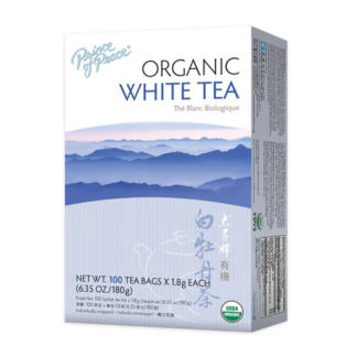 Prince of Peace Organic White Tea,100 tea bags(6-Pack)<br>太子牌有機白牡丹茶, 100茶包/盒, 6盒装
