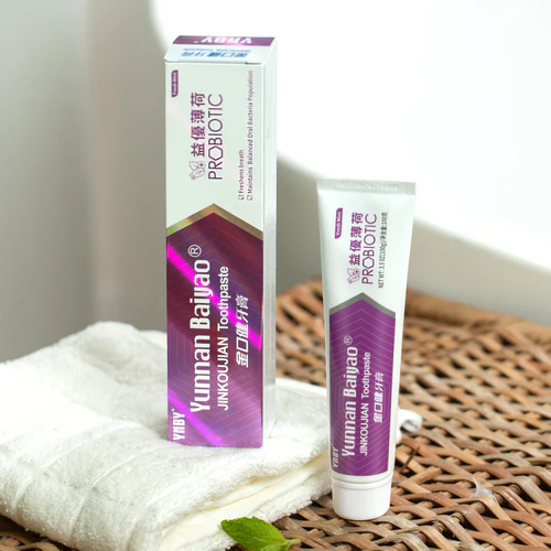 Yunnan Baiyao Toothpaste JKJ Probiotic Mint &Probiotic Lime 100g x 2(12-Pack)<br>雲南白藥金口健益優薄荷&冰檸牙膏100克2隻裝,12盒装 - Image 5
