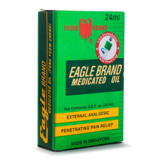 Eagle Brand Medicated Oil 24ml(12-Pack)<br>鷹牌風油精 每瓶24ml, 12瓶装
