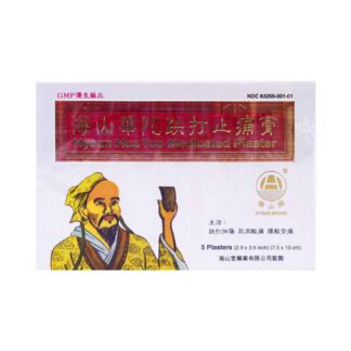 HYSAN HuaTuo Medicated Plaster, 5pcs (20-Pack)<br>海山華佗跌打止痛膏- 5片/盒, 20盒装