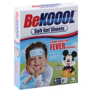 BeKoool Soft Gel Sheets, 4pcs (6-Pack)<br>小兒退熱貼- 4片/盒, 6盒装