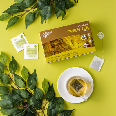 Prince of Peace Premium Green Tea 100 Bags(6-Pack)<br>太子牌綠茶茶包, 100小包/盒, 6盒装 - Image 3