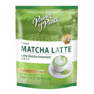 Prince of Peace 3-in-1 Instant Matcha Latte, 30g*12sachets per bag(CTN/14)<br>太子牌速溶抹茶拿铁, 每袋12包, 每箱14袋
